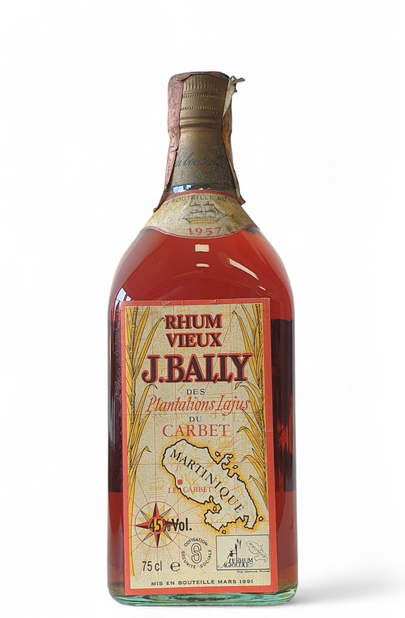 Rhum J. Bally des Plantations Lajus du Carbet, Martinique