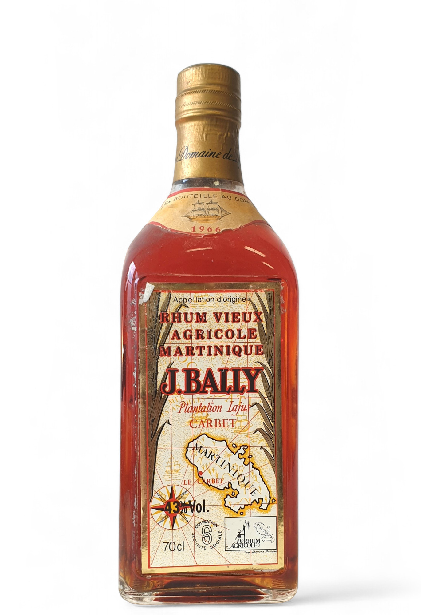 Rhum J. Bally des Plantations Lajus du Carbet, Martinique