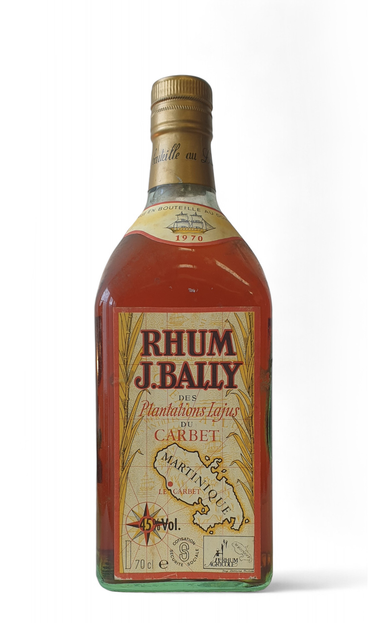 Rhum J. Bally des Plantations Lajus du Carbet, Martinique